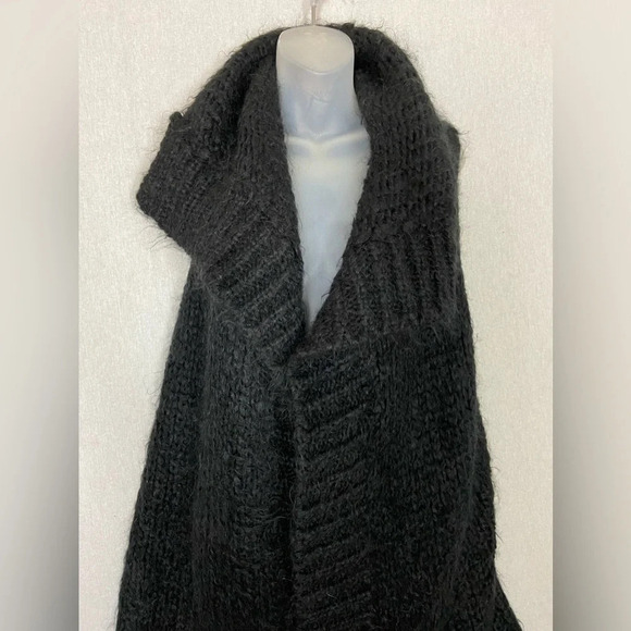 JC Collection Mohair waterfall knit duster sweater vest Sz M - Picture 4 of 15